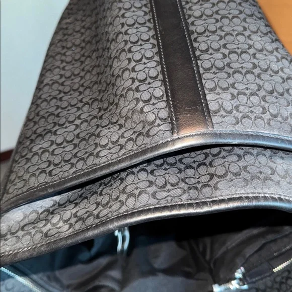 Coach Black Signature Jacquard Tote - Picture 10 of 11